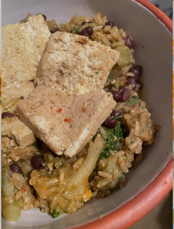 ARROZ CON TOFU Y BRÓCOLI