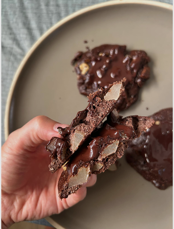 COOKIES DE PERA Y CHOCOLATE
