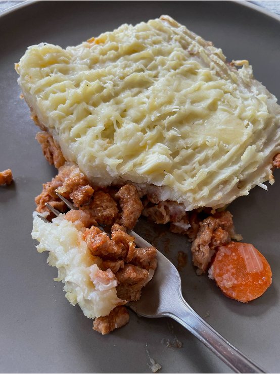 PASTEL DE PAPA Y SOJA TEXTURIZADA