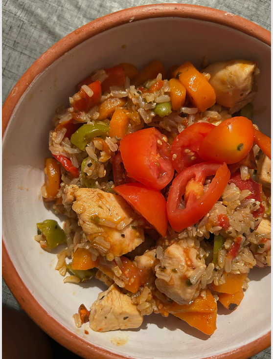 WOK DE POLLO Y VERDURA
